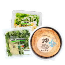 Slaschotel* schaal à 250-340 gram
of Daily Chef quiches schaal à 300 gram